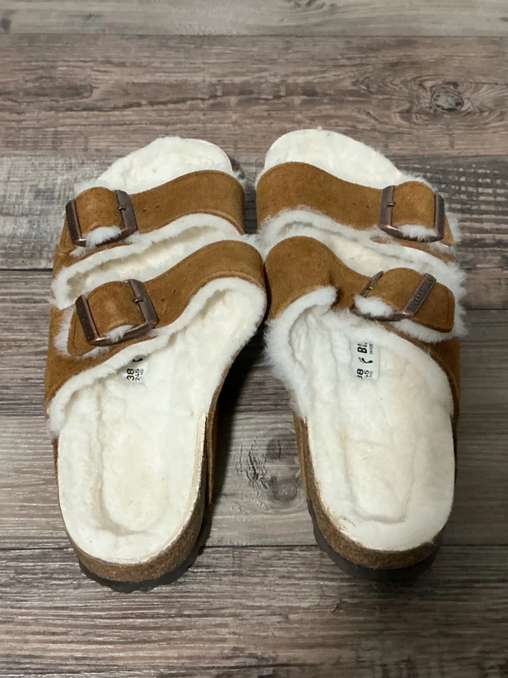 Birkenstock Arizona Shearling Lined Sandals - 38